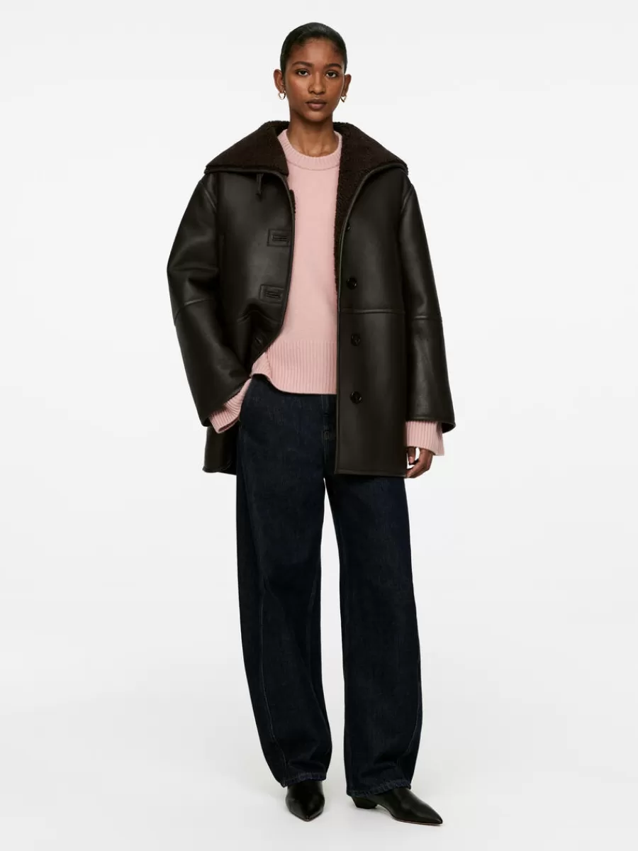 Best ARKET Relaxed Cashmere-Wool Jumper Pink