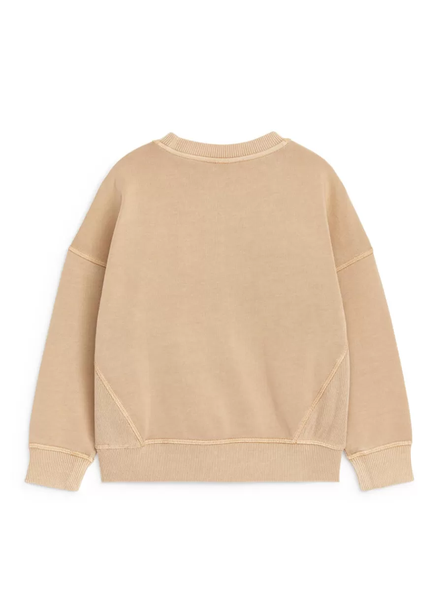 Flash Sale ARKET Relaxed Cotton Sweatshirt Beige