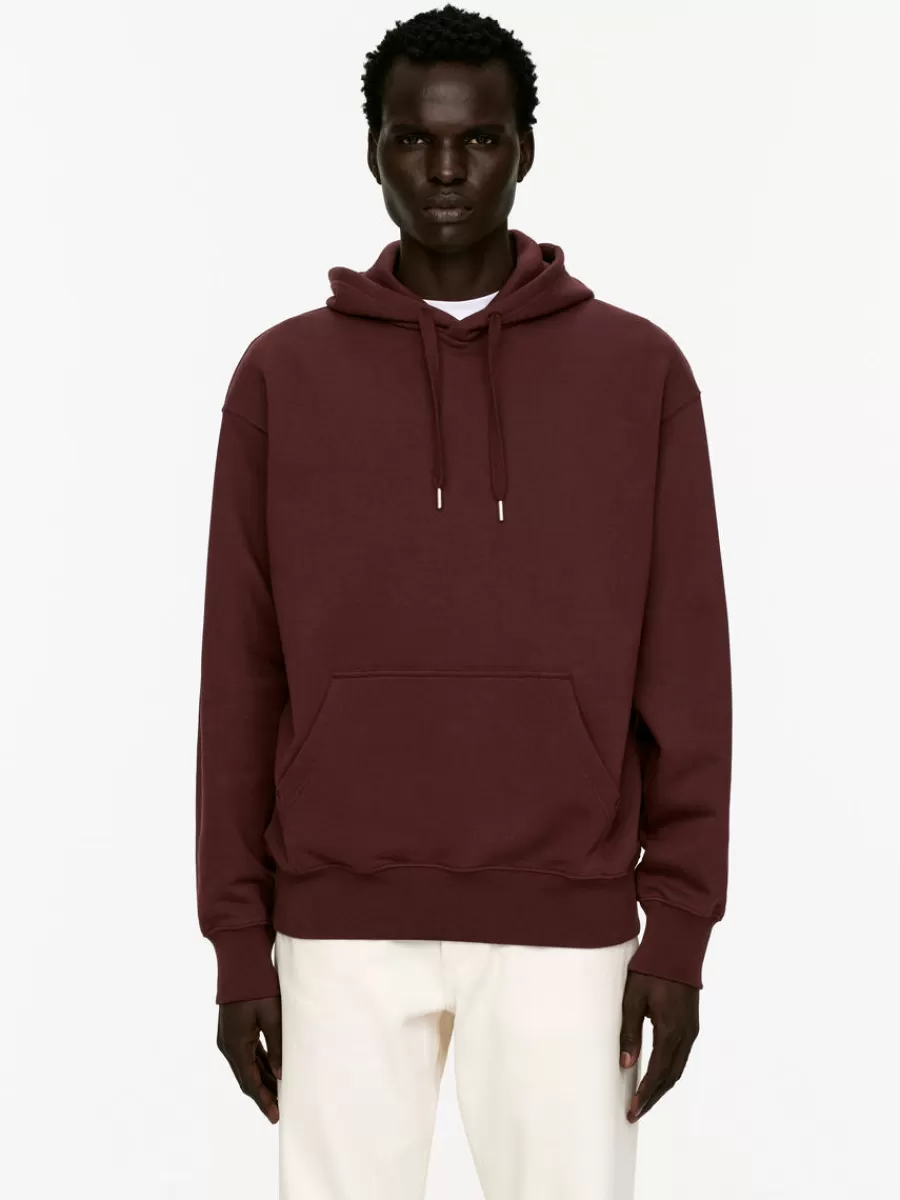 Hot ARKET Relaxed Hoodie Burgundy