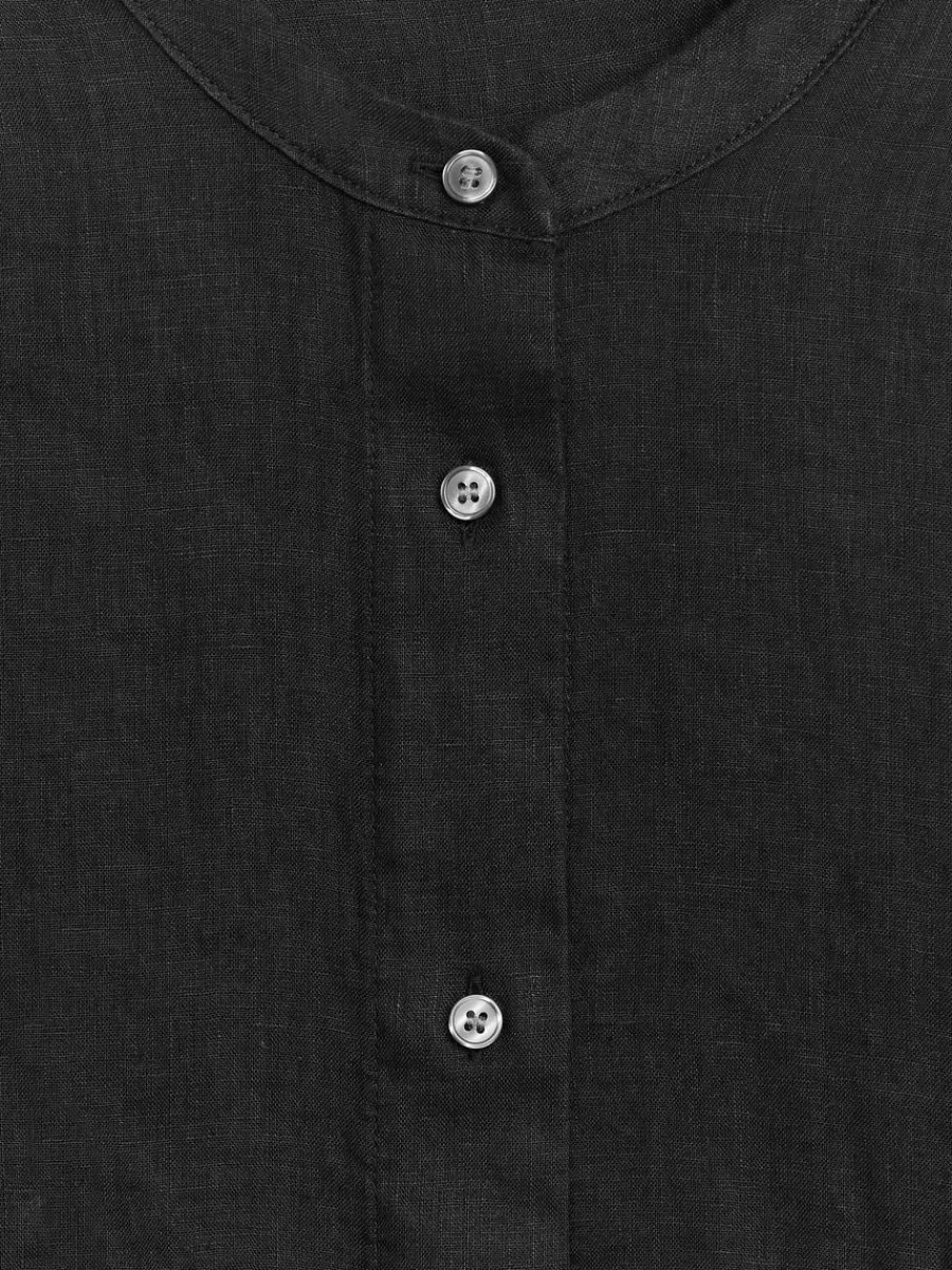 Discount ARKET Relaxed Linen Shirt Black