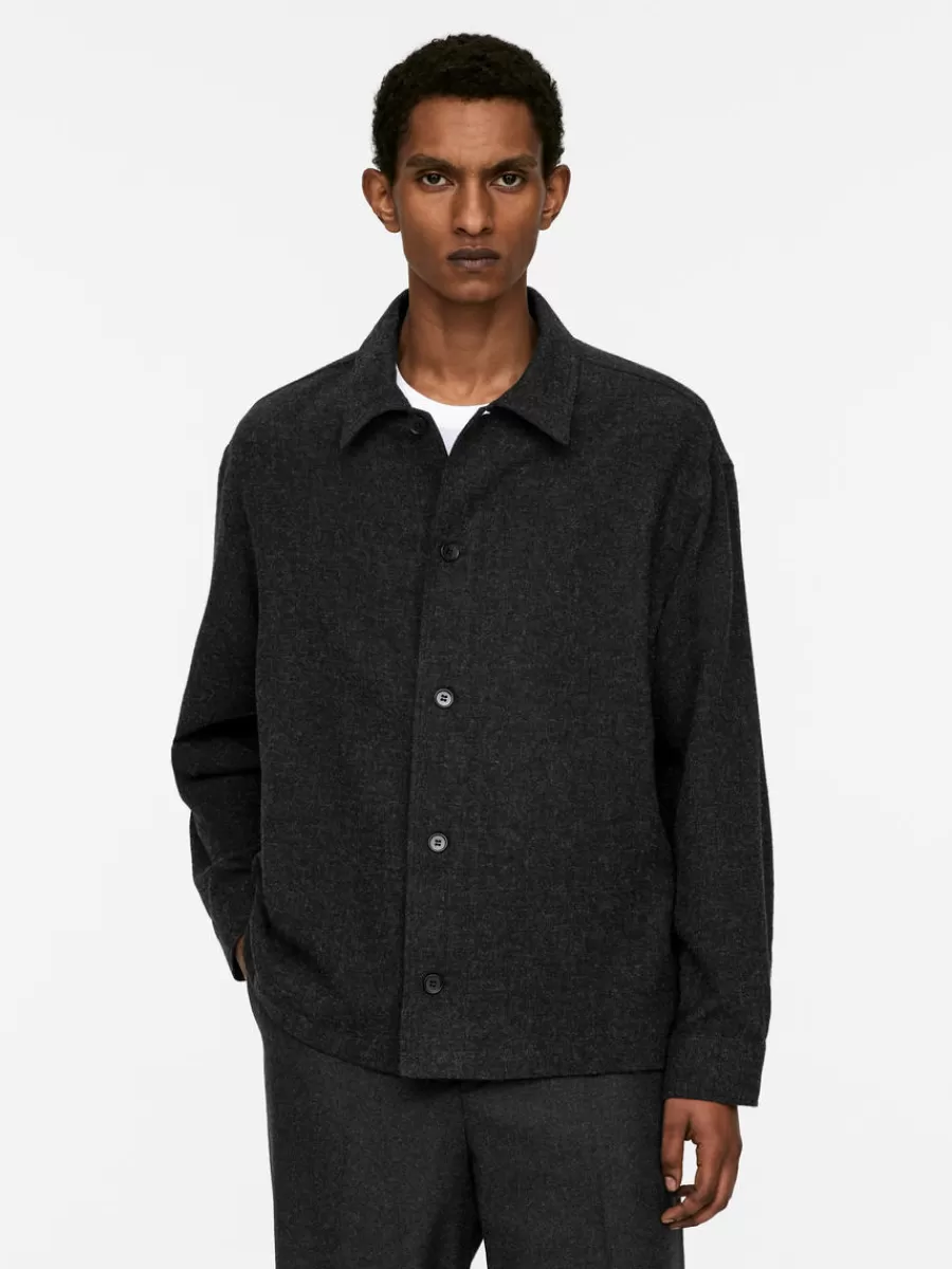 Flash Sale ARKET Relaxed Overshirt Dark Grey