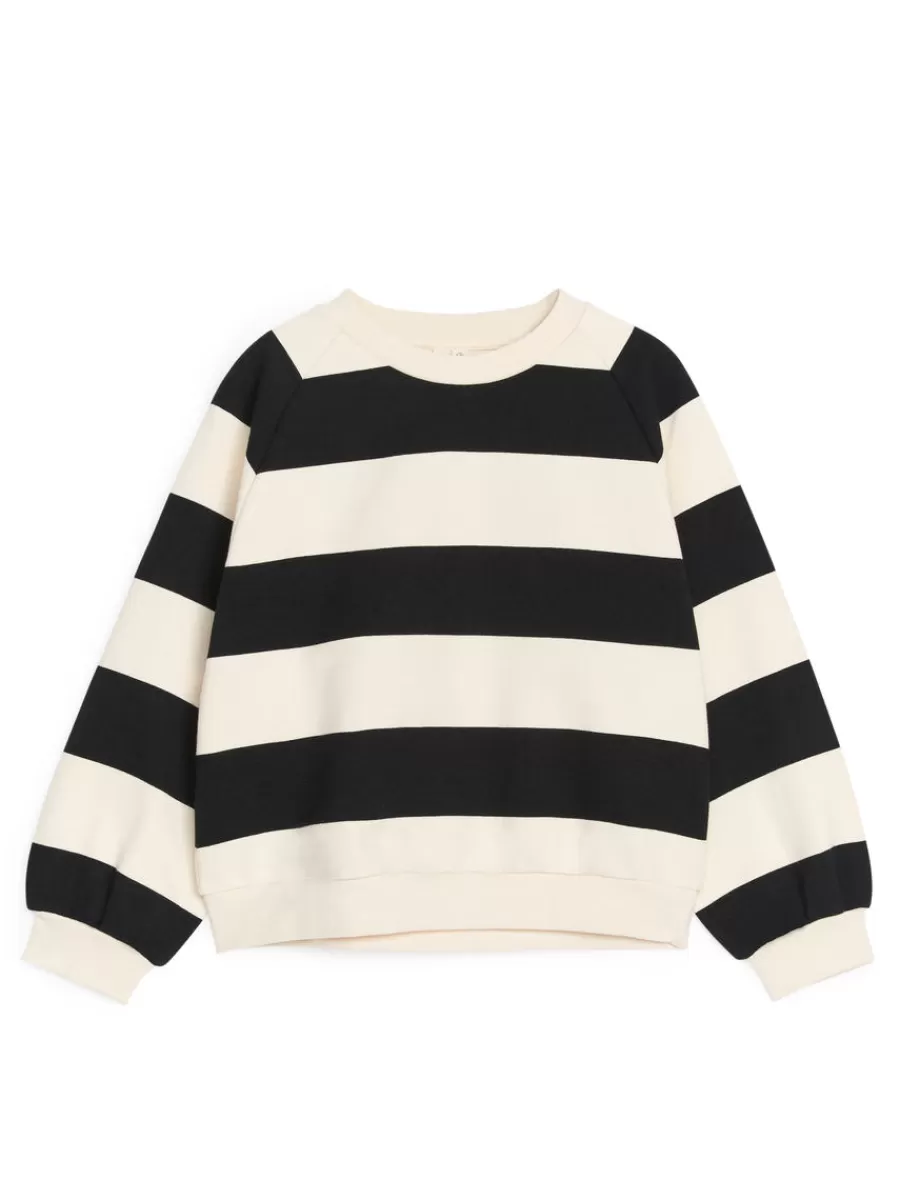 Store ARKET Relaxed Sweatshirt Black/Off White