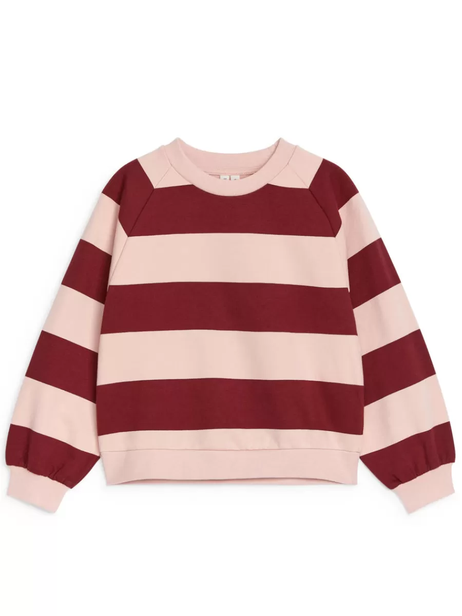 Clearance ARKET Relaxed Sweatshirt Burgundy/Pink