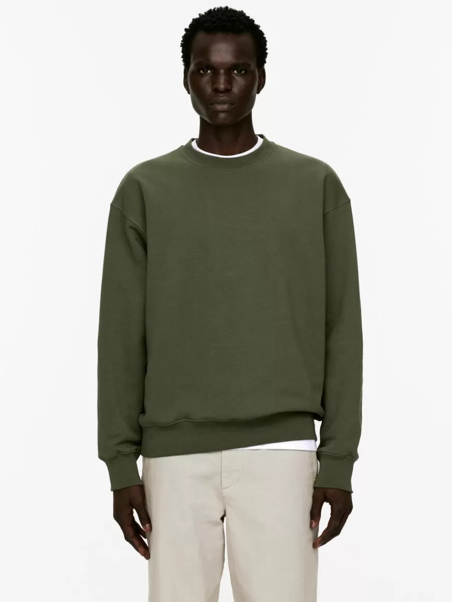 Sale ARKET Relaxed Sweatshirt Dark Green