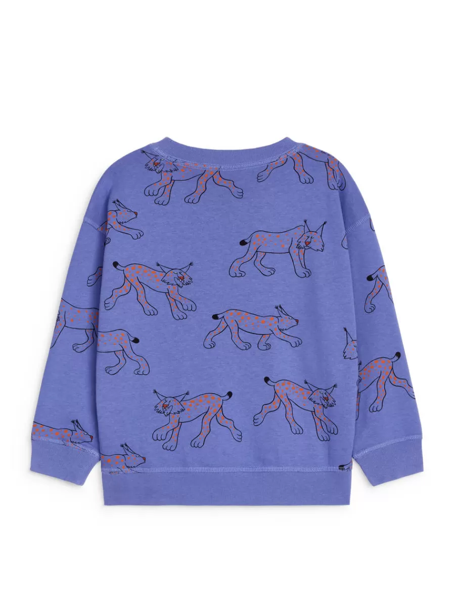 Best Sale ARKET Relaxed Sweatshirt Blue/Lynx