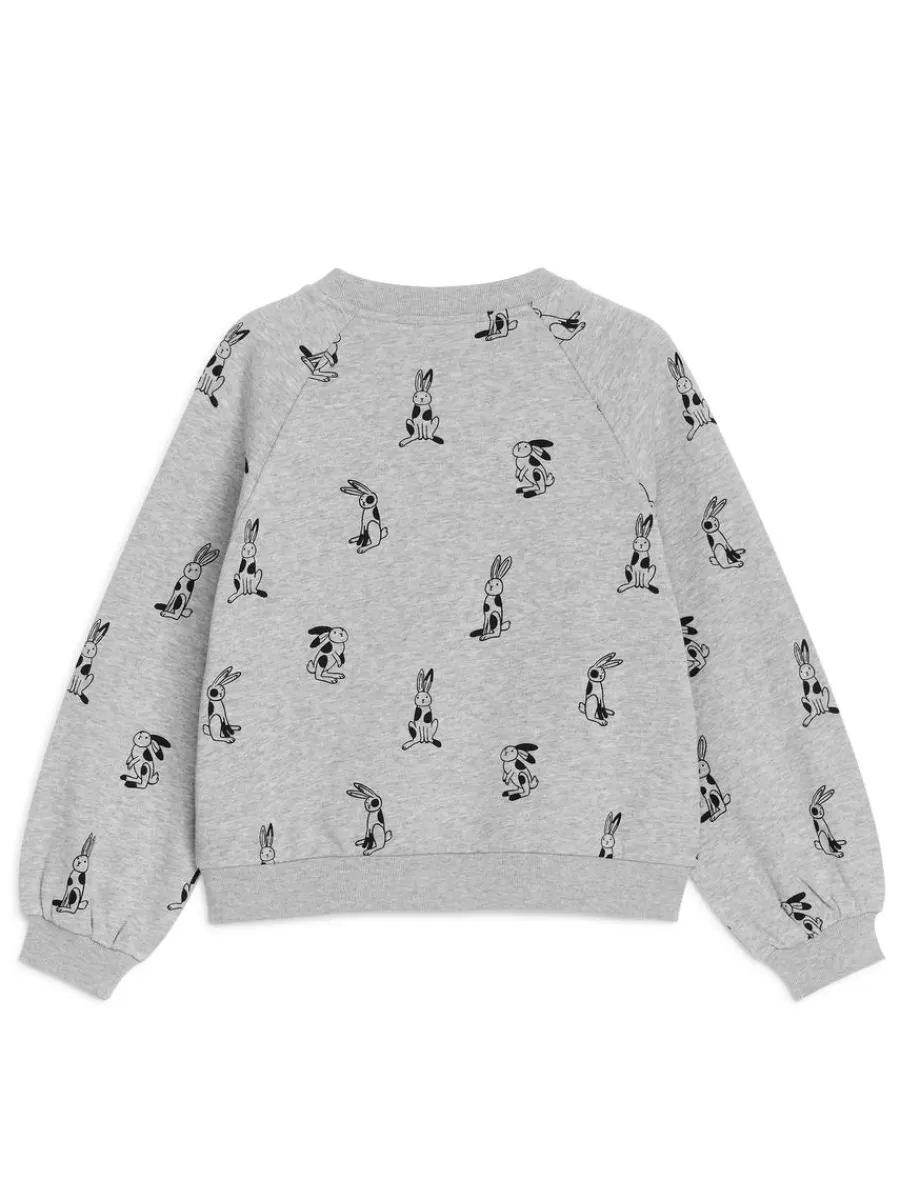 Shop ARKET Relaxed Sweatshirt Grey/Rabbits