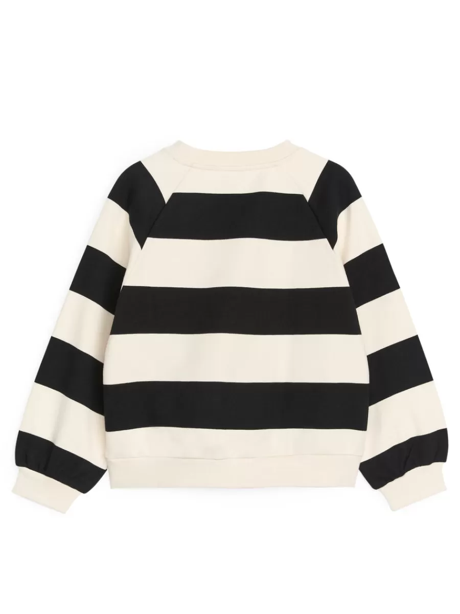 Store ARKET Relaxed Sweatshirt Black/Off White