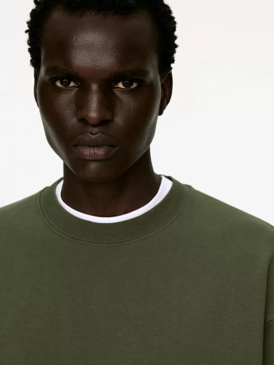 Sale ARKET Relaxed Sweatshirt Dark Green