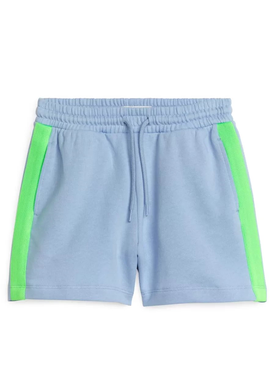 Best ARKET Relaxed Sweatshorts Blue/Green