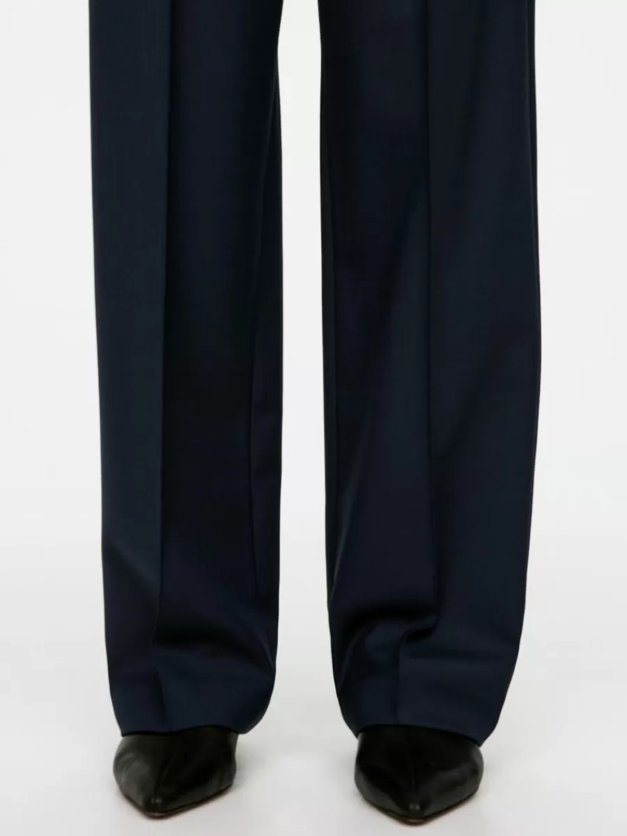 Flash Sale ARKET Relaxed Trousers Dark Blue