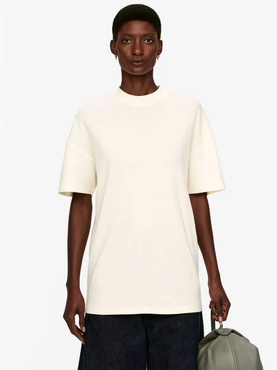 Cheap ARKET Relaxed T-Shirt White