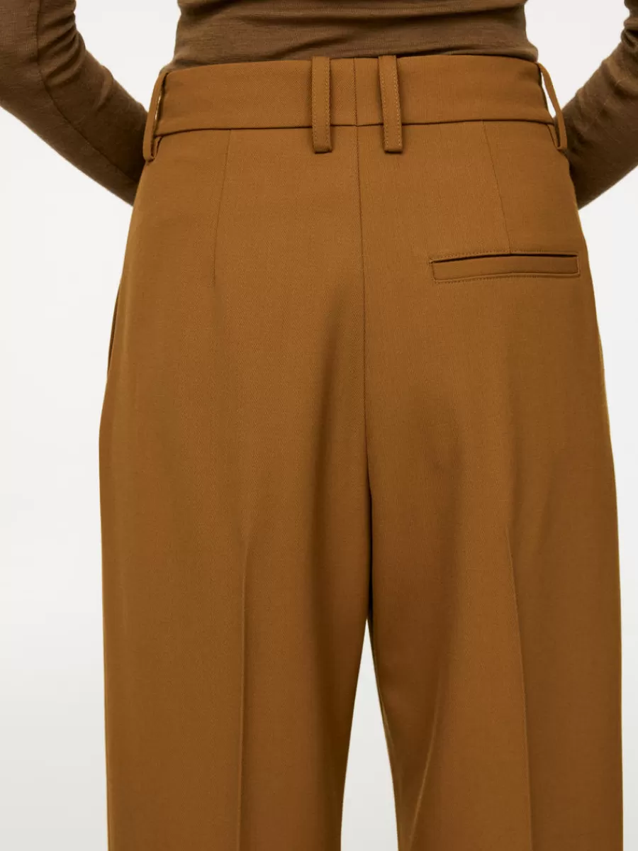 Cheap ARKET Relaxed Twill Trousers Brown