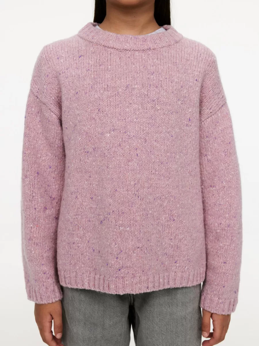 Hot ARKET Relaxed Wool Jumper Pink/Neps