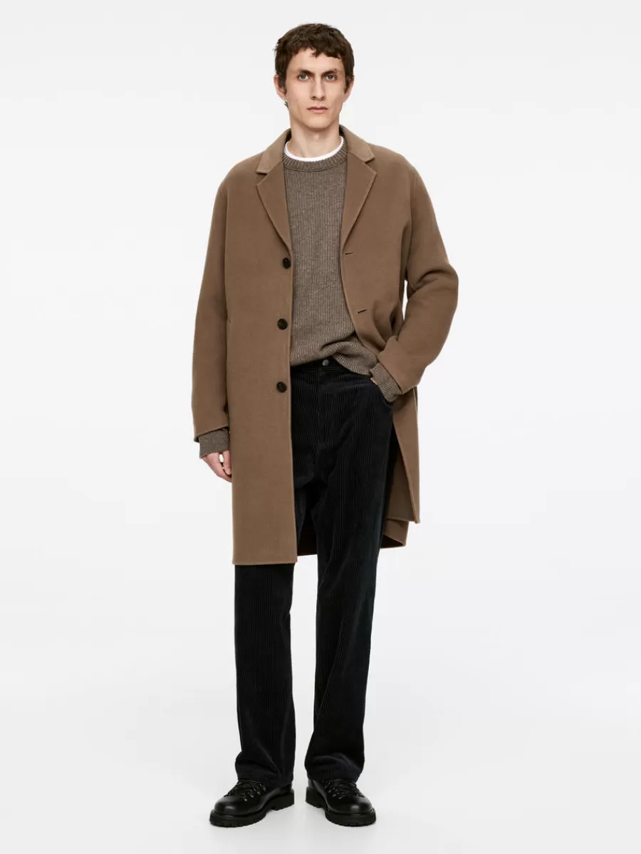 Best ARKET Relaxed Wool Topcoat Camel
