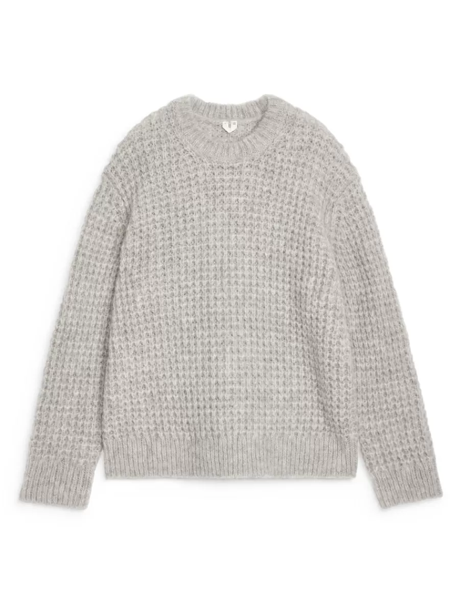 Fashion ARKET Relaxed Wool-Alpaca Jumper Grey