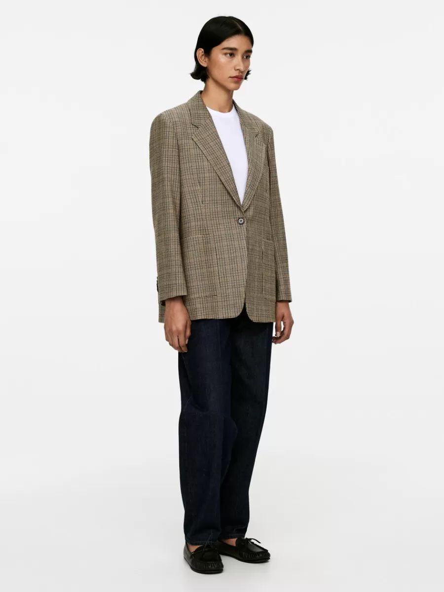 Outlet ARKET Relaxed Wool-Blend Blazer Beige