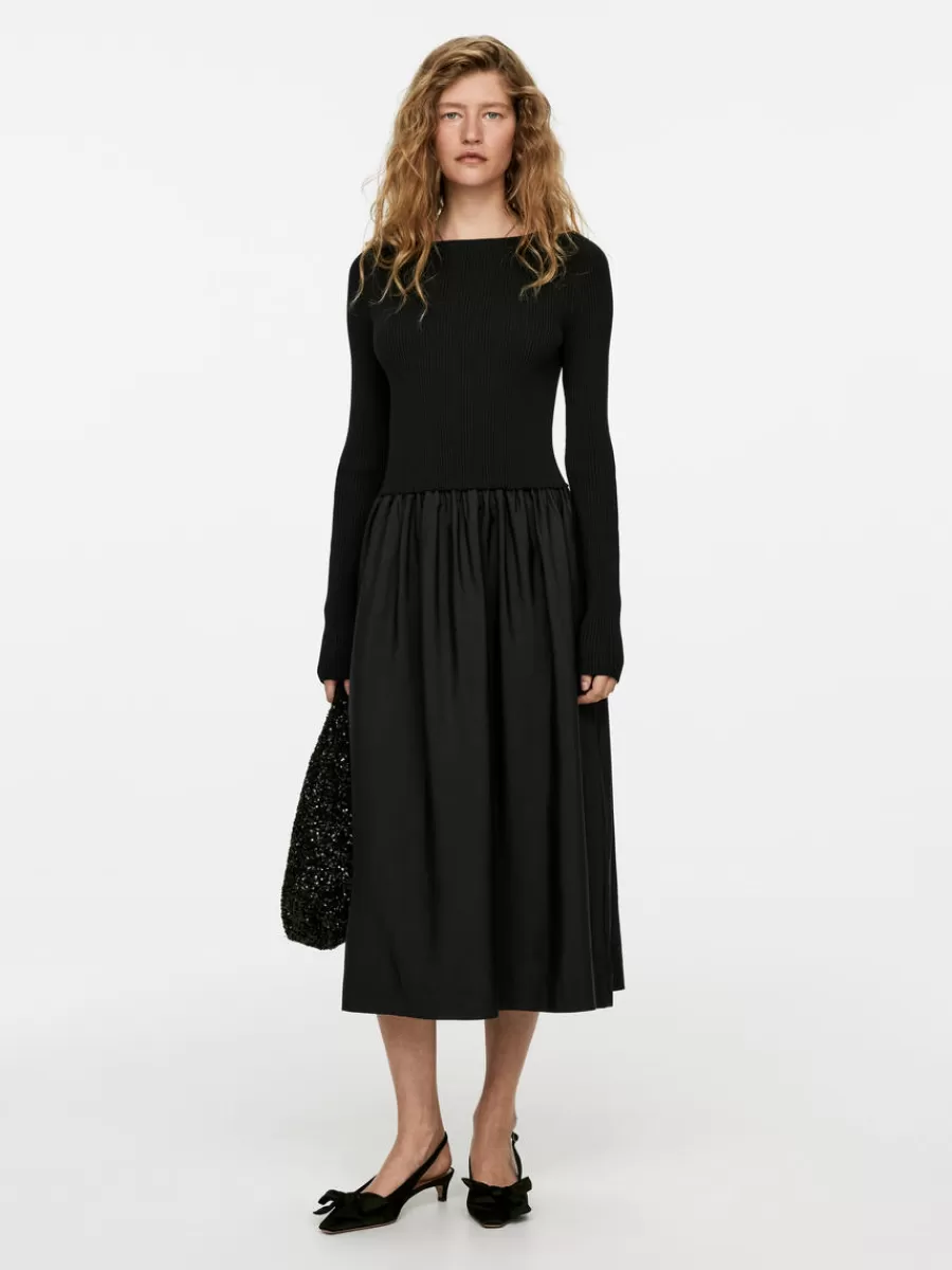 Best ARKET Rib Dress Black
