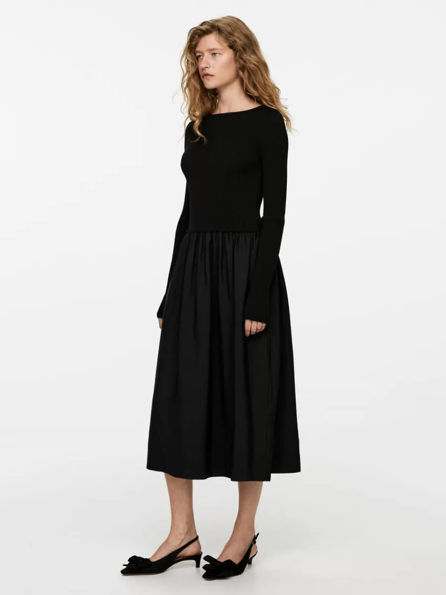 Best ARKET Rib Dress Black