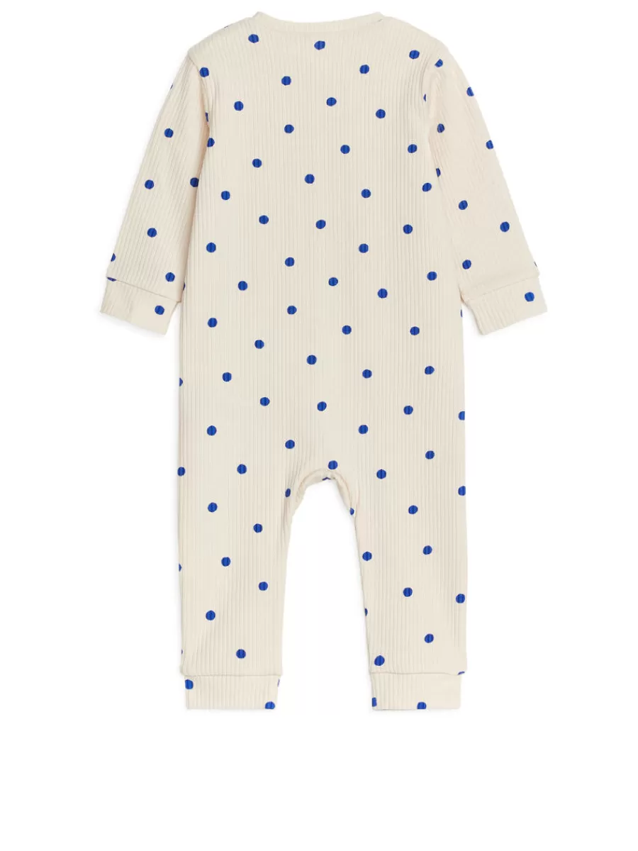 Store ARKET Rib Jersey Overall Off White