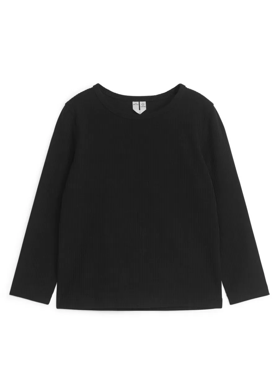 Hot ARKET Rib Top Black