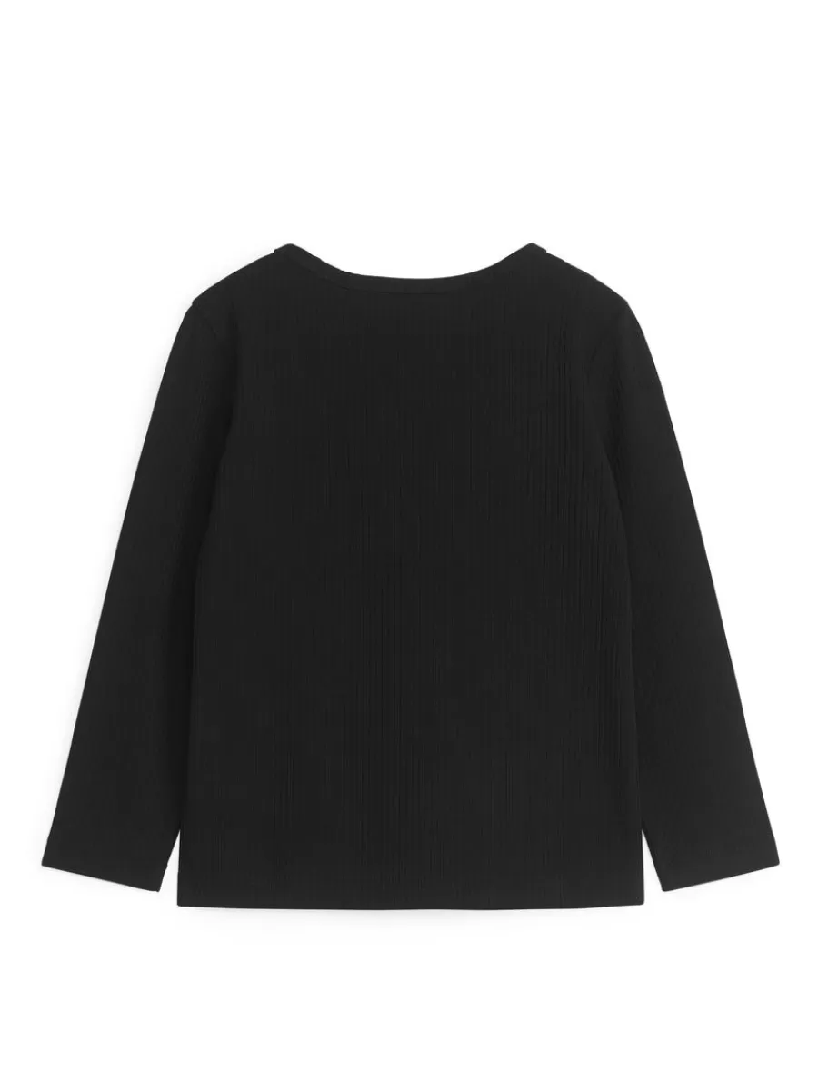 Hot ARKET Rib Top Black
