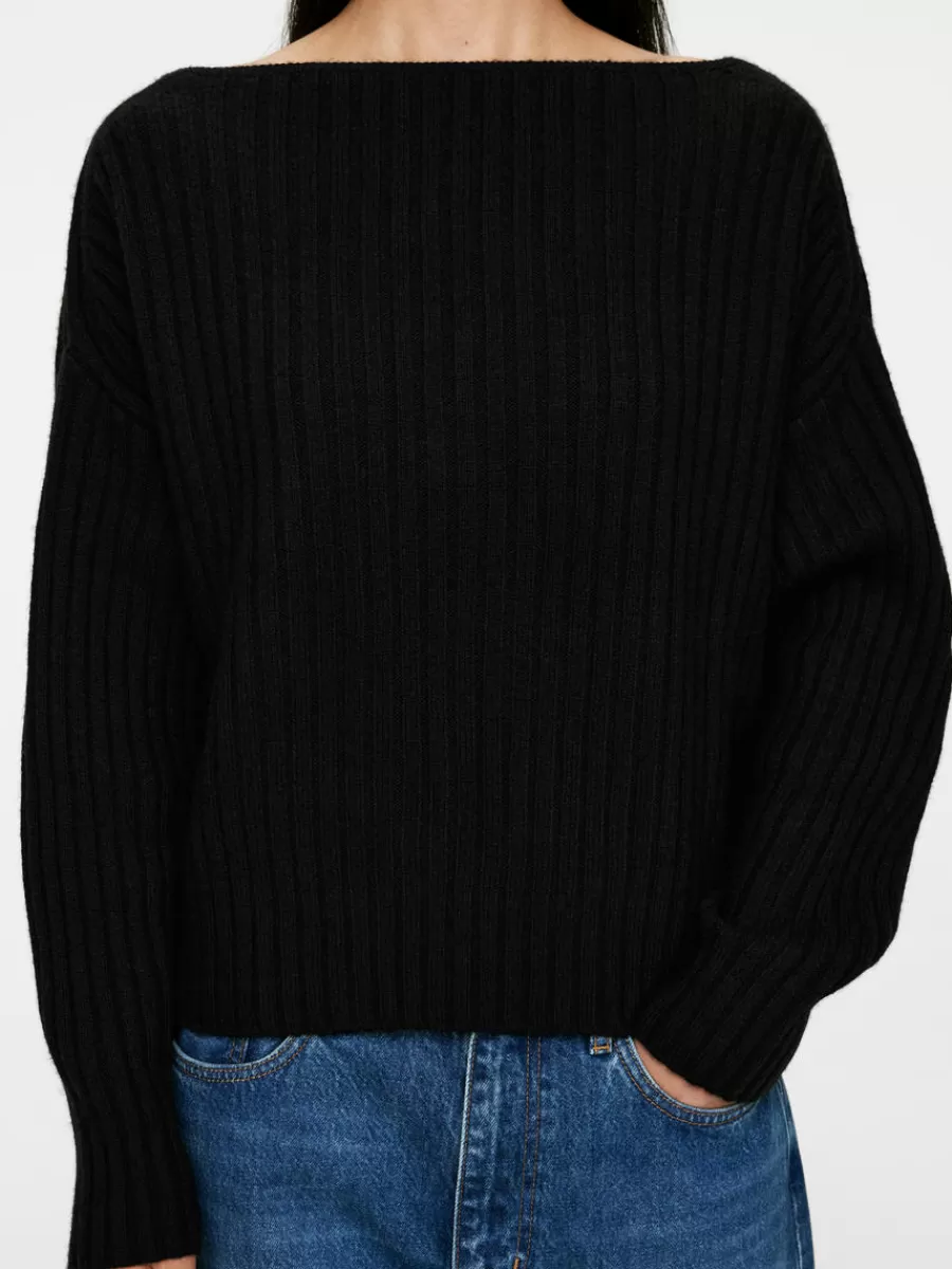 Store ARKET Rib Wool Jumper Black