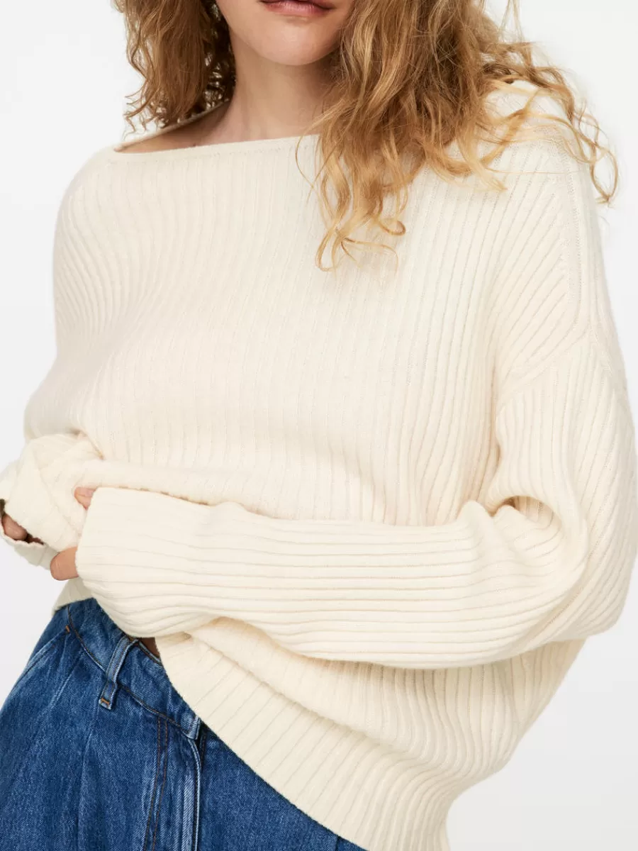 Hot ARKET Rib Wool Jumper Off White