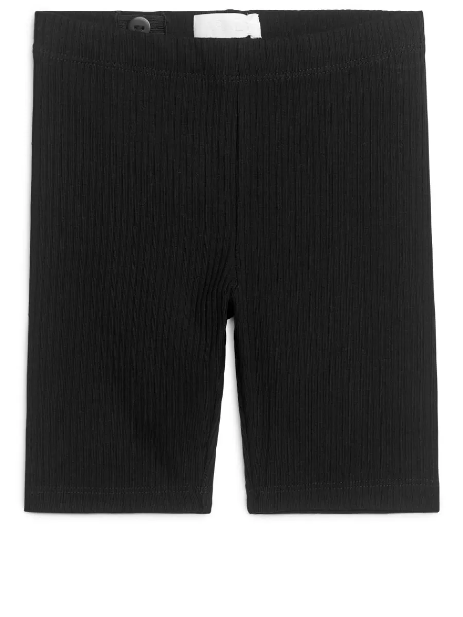 Clearance ARKET Ribbed Bicycle Shorts Black