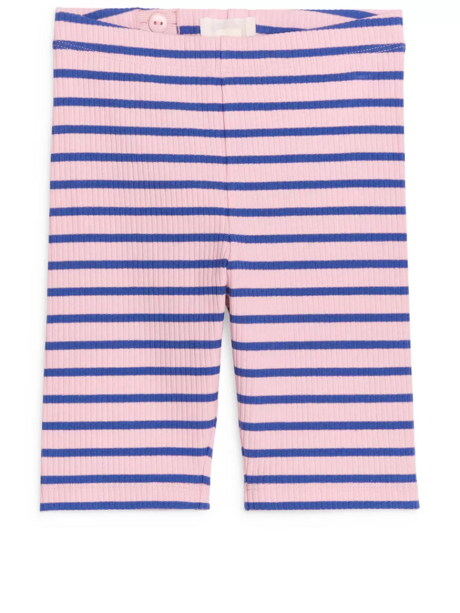 Best Sale ARKET Ribbed Bicycle Shorts Pink/Blue