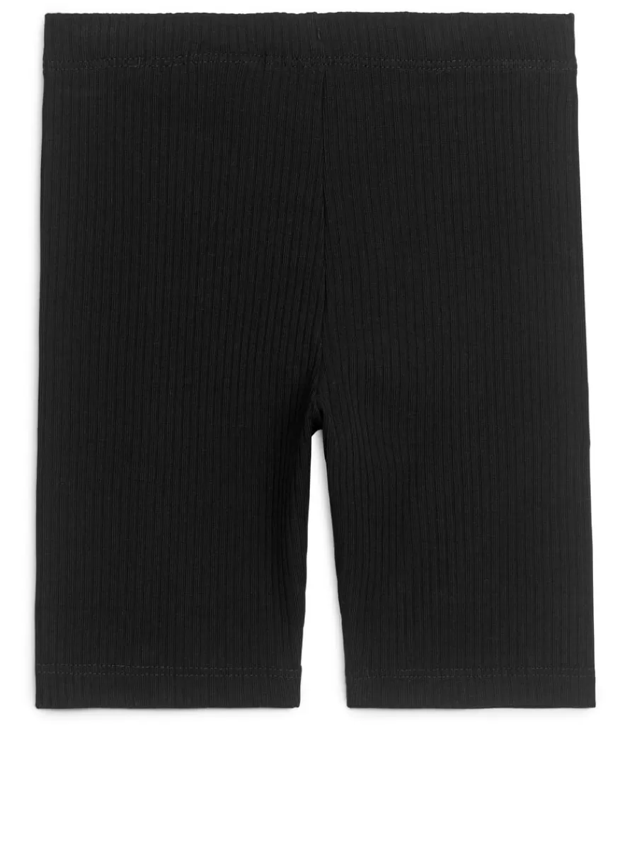 Clearance ARKET Ribbed Bicycle Shorts Black