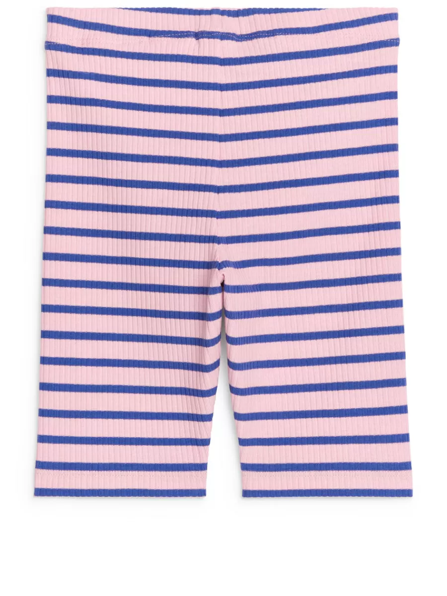 Best Sale ARKET Ribbed Bicycle Shorts Pink/Blue