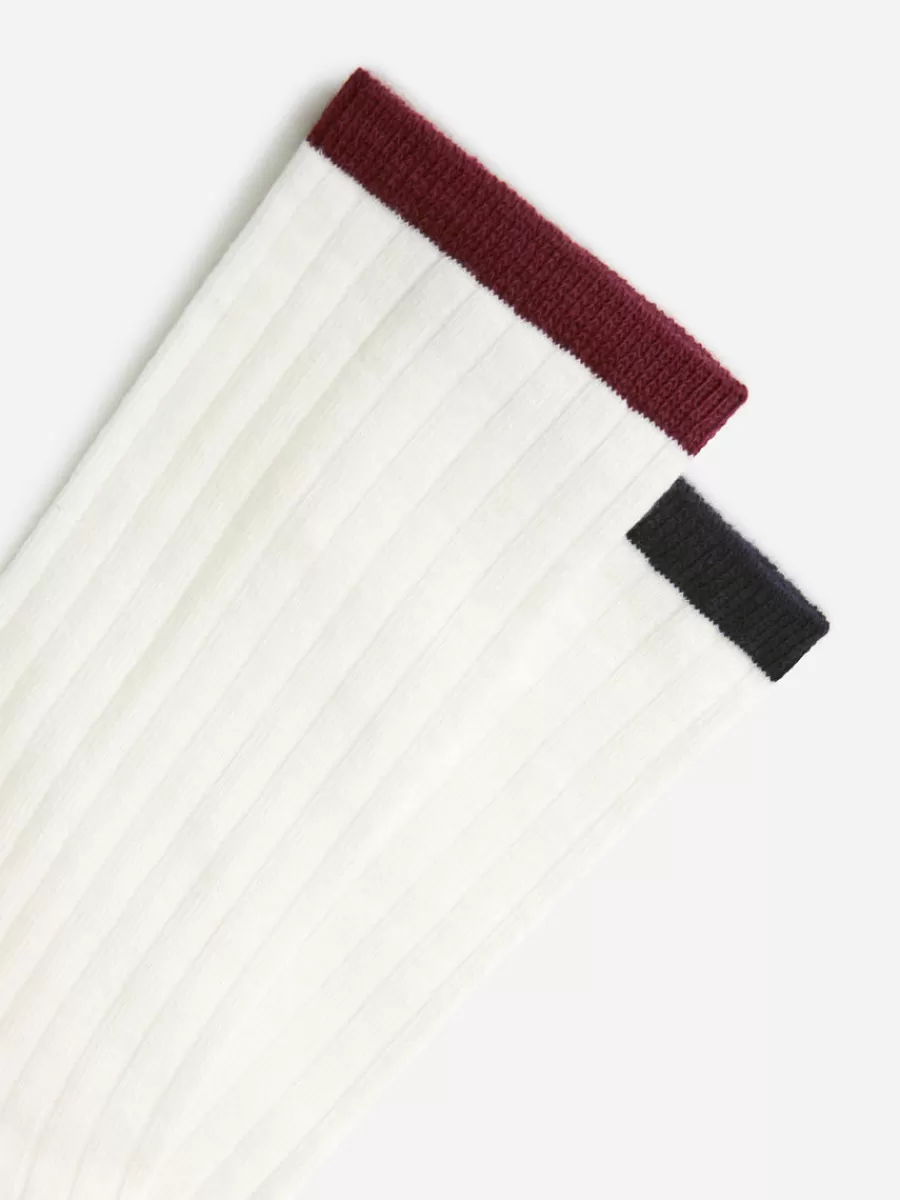 Cheap ARKET Rib-Knitted Socks Set Of 2 Off White