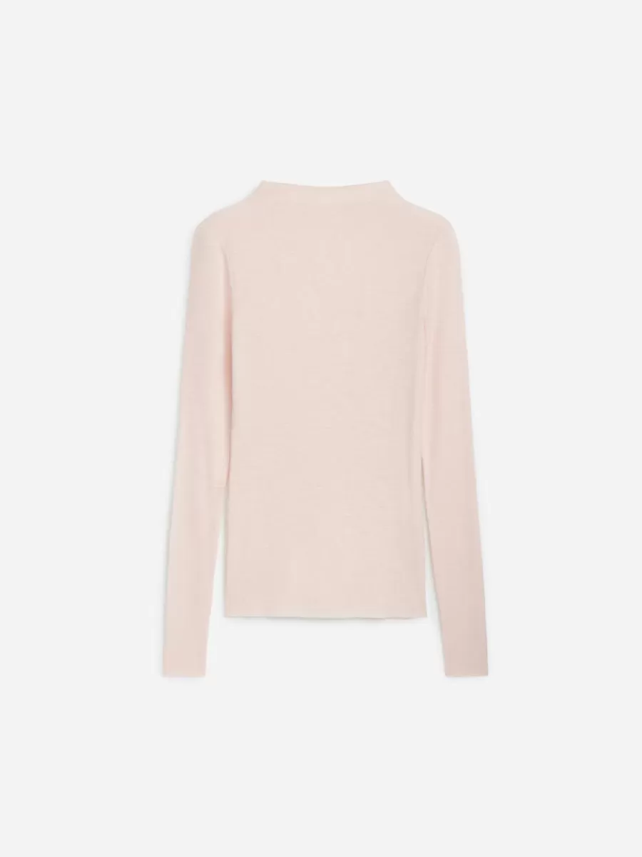 Shop ARKET Rib-Knitted Wool Top Off White