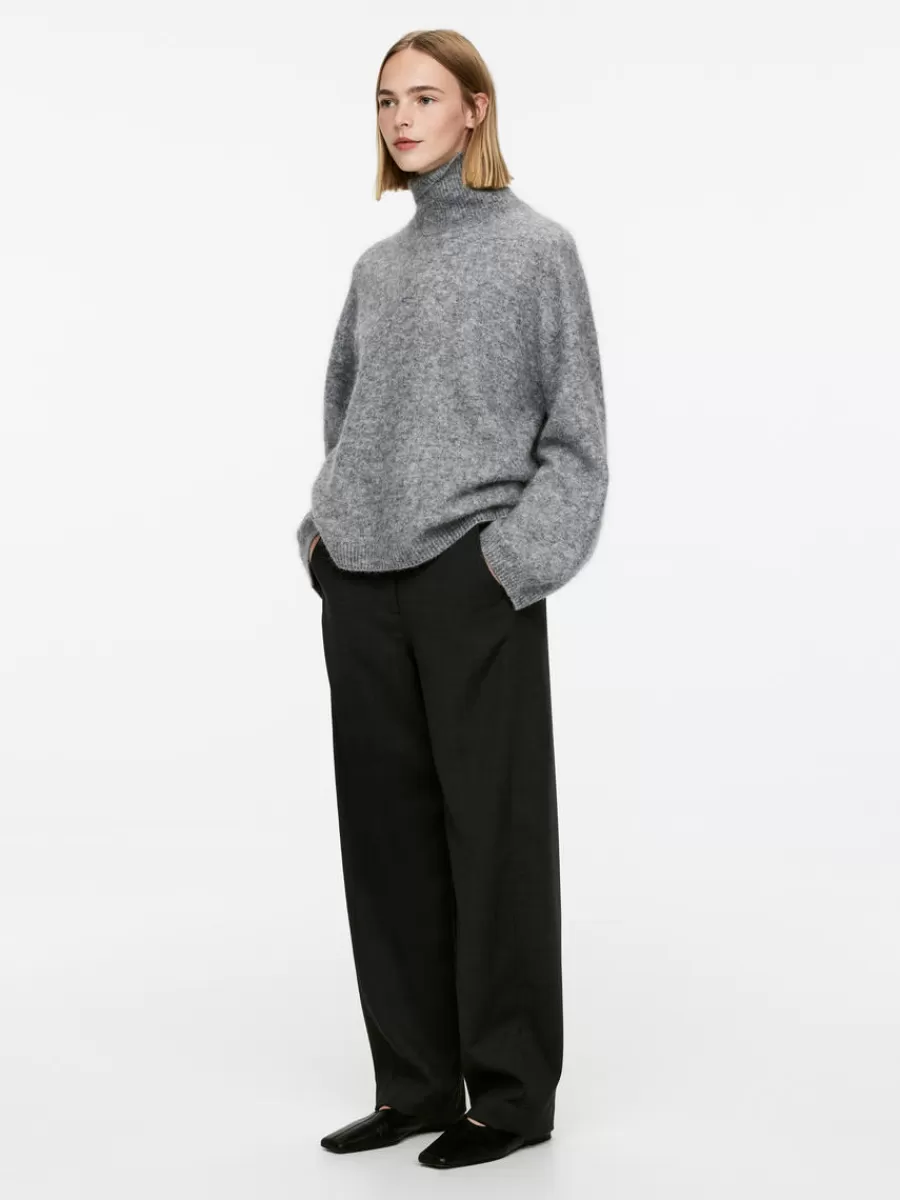New ARKET Roll-Neck Jumper Grey