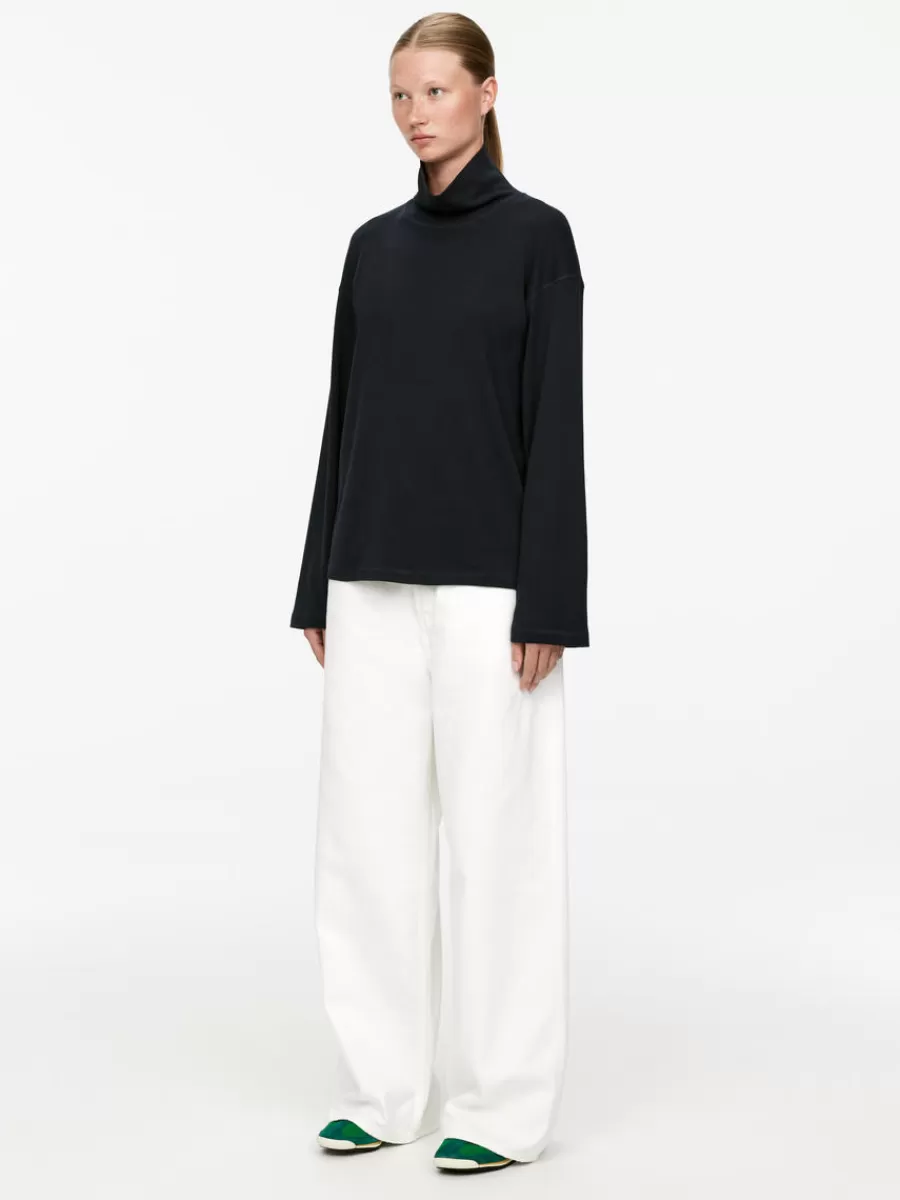 Flash Sale ARKET Roll-Neck Top Dark Blue