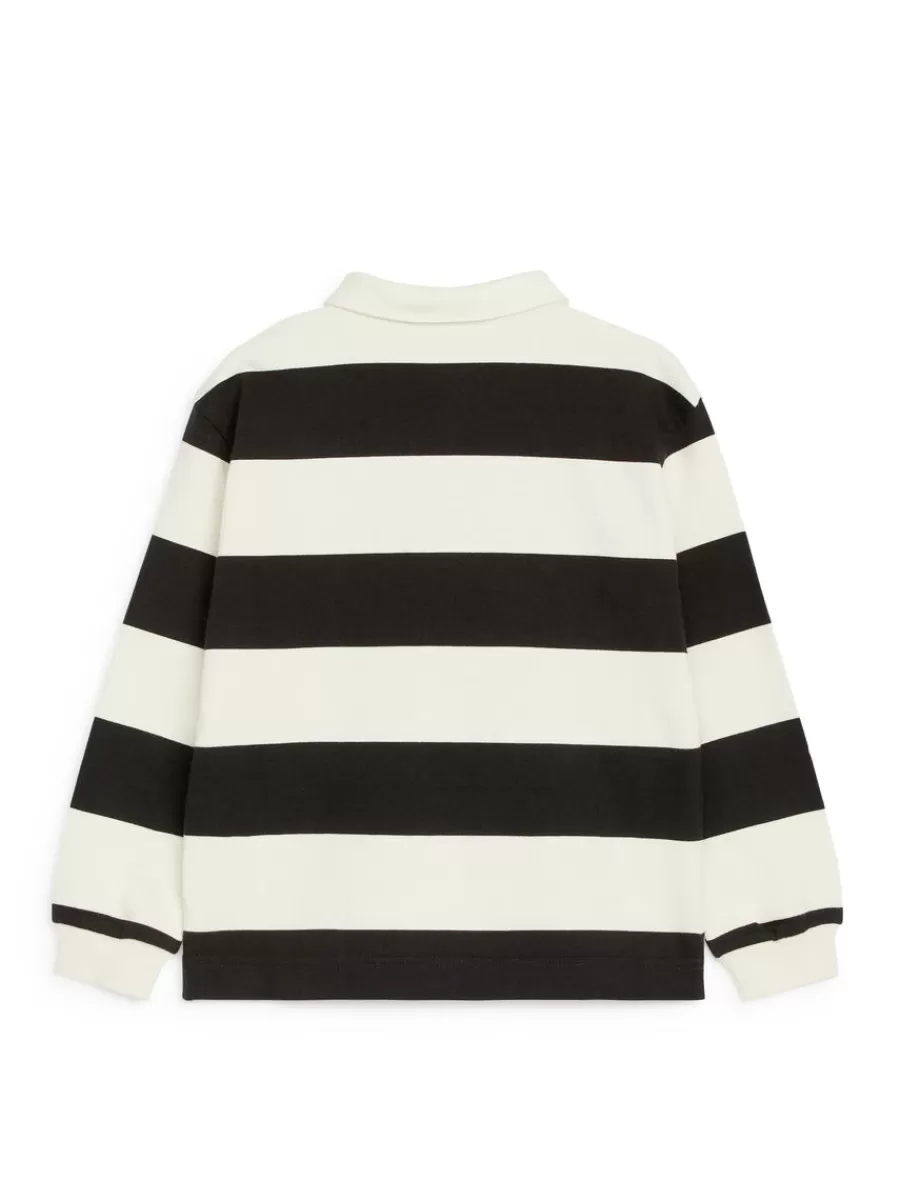 Online ARKET Rugby Shirt White/Black