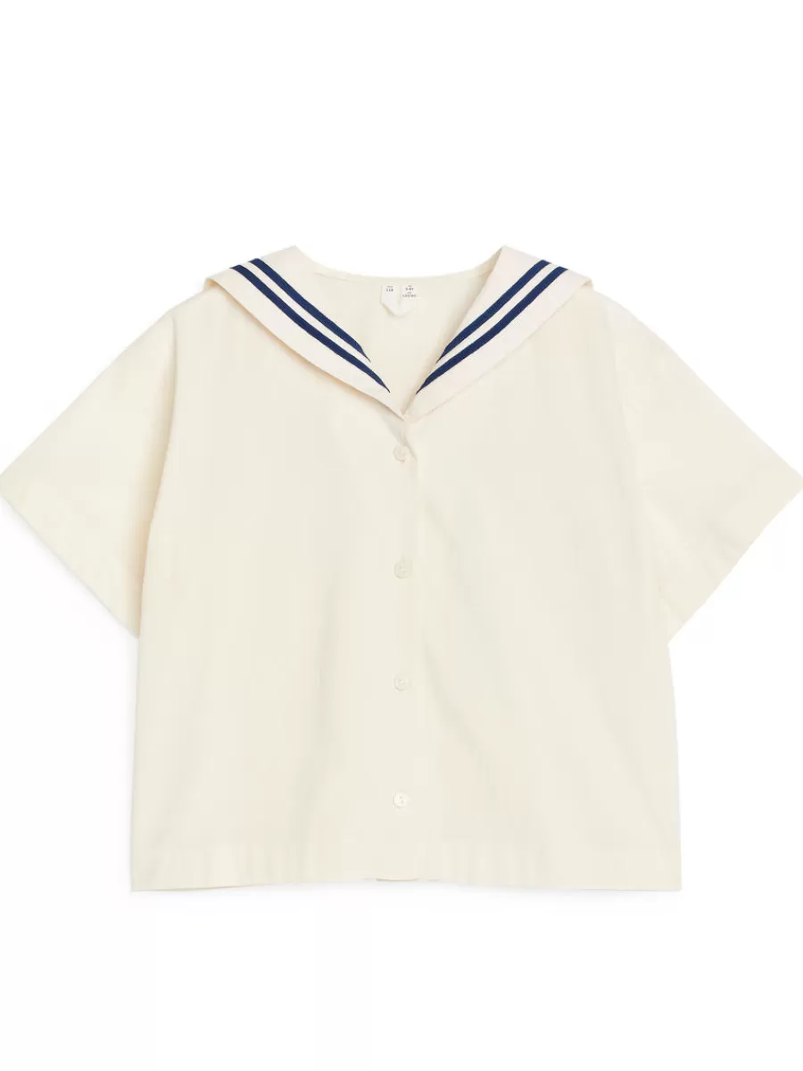 Shop ARKET Sailor Blouse White