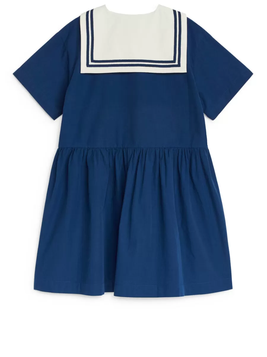 Best ARKET Sailor Dress Dark Blue