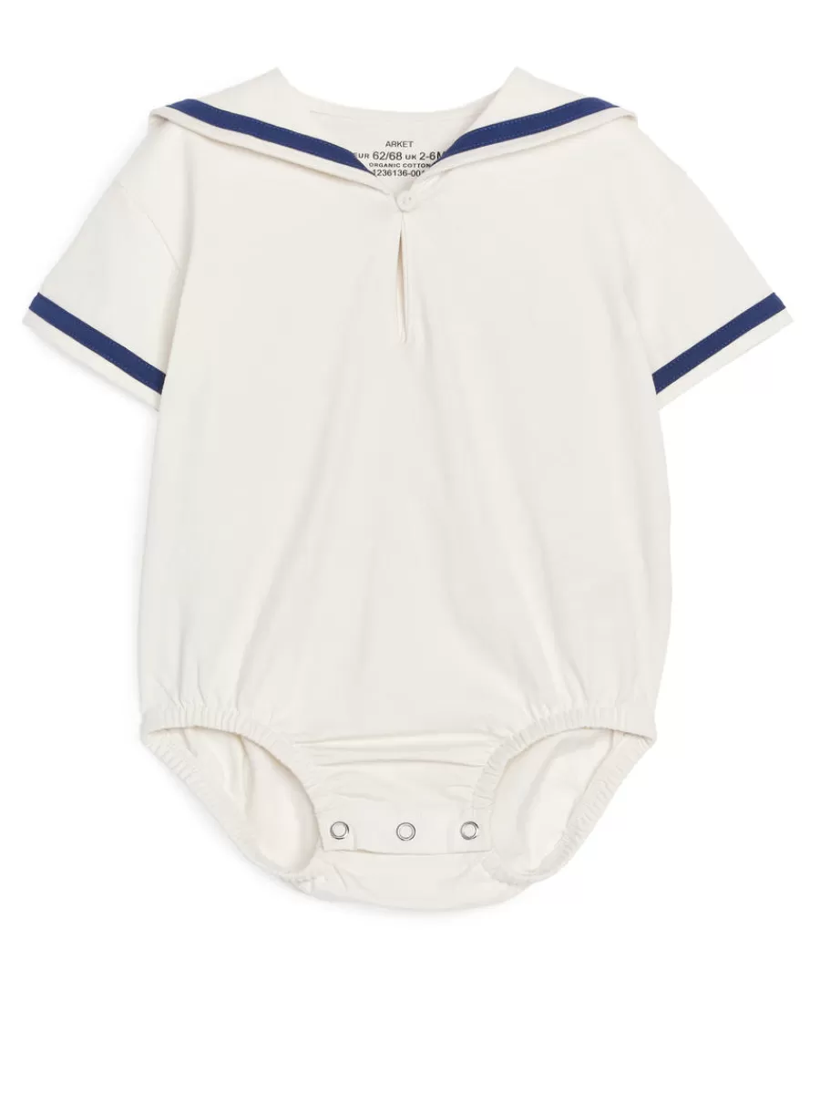 Best Sale ARKET Sailor Romper White/Blue