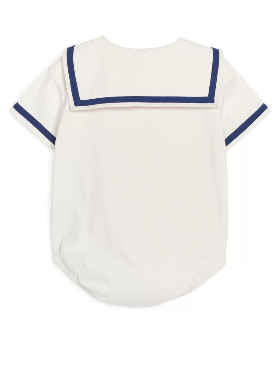 Best Sale ARKET Sailor Romper White/Blue