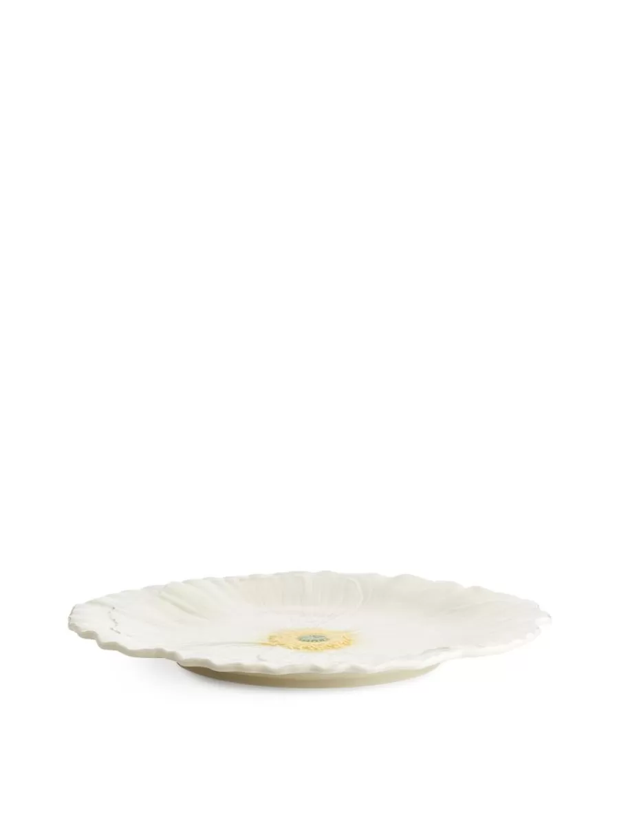 Outlet ARKET San Raphael Wild Flower Plate 29 Cm White