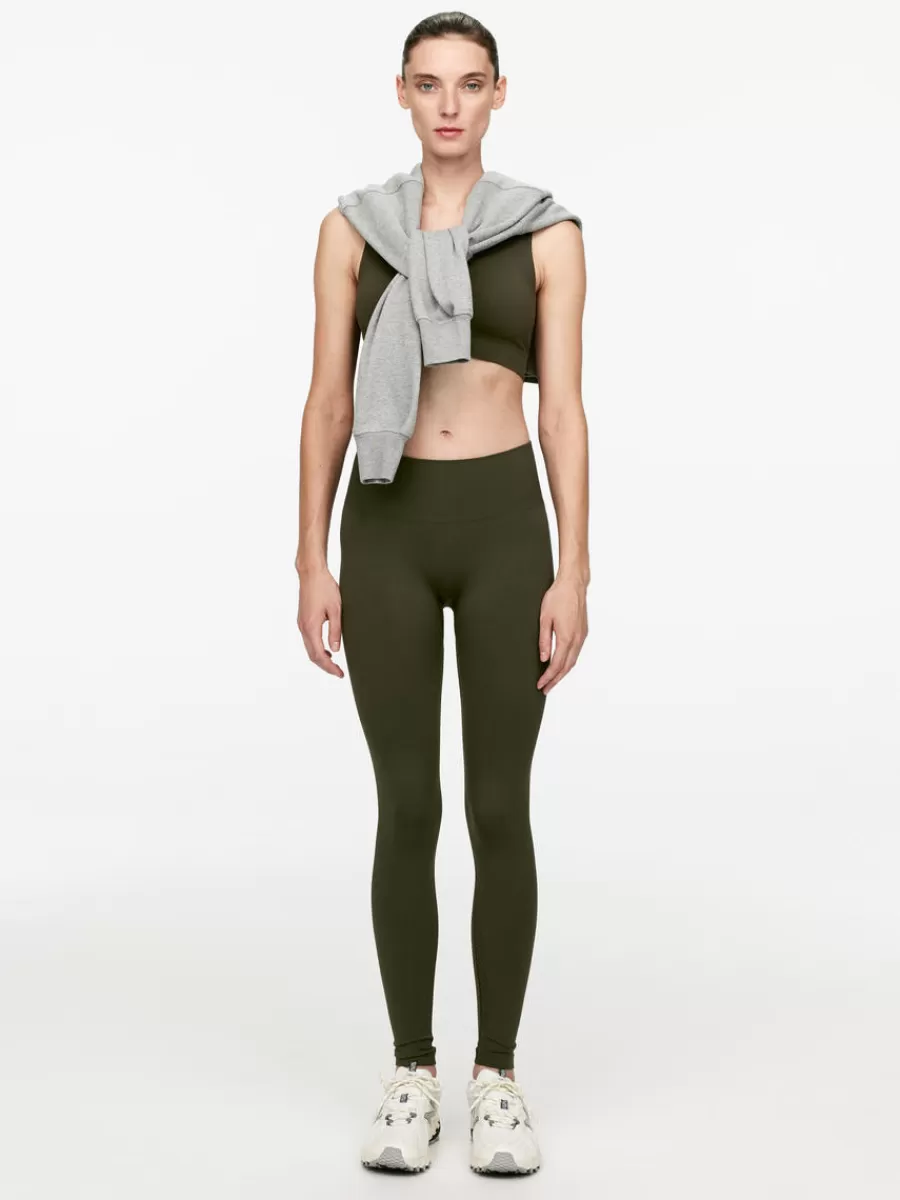 Flash Sale ARKET Seamless High Waist Tights Dark Khaki Green