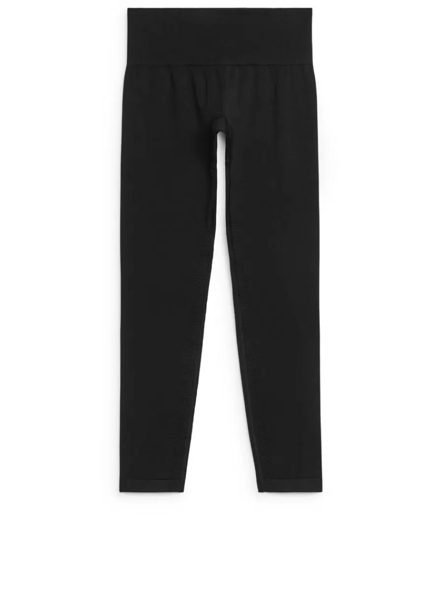 Shop ARKET Seamless High Waist Tights Black