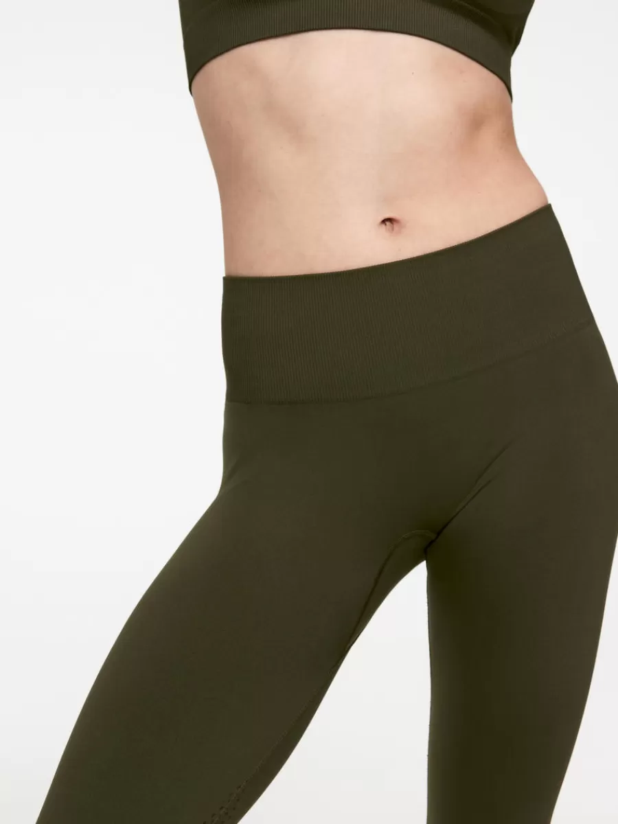Flash Sale ARKET Seamless High Waist Tights Dark Khaki Green