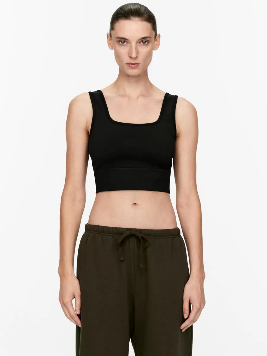 New ARKET Seamless Sports Bra Black