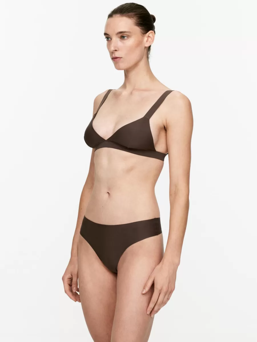 Fashion ARKET Seamless Thongs Dark Brown
