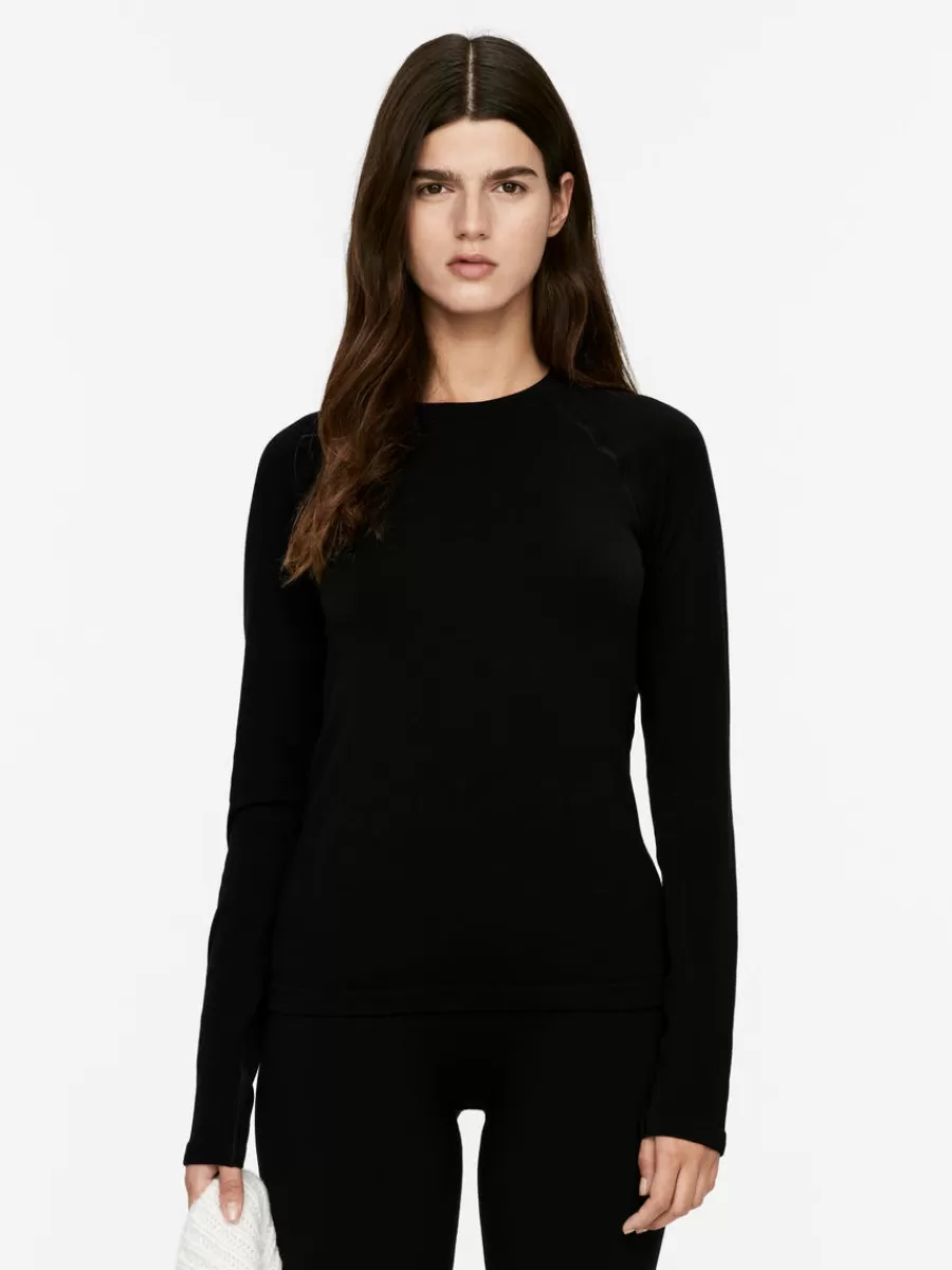 Cheap ARKET Seamless Wool-Blend Top Black