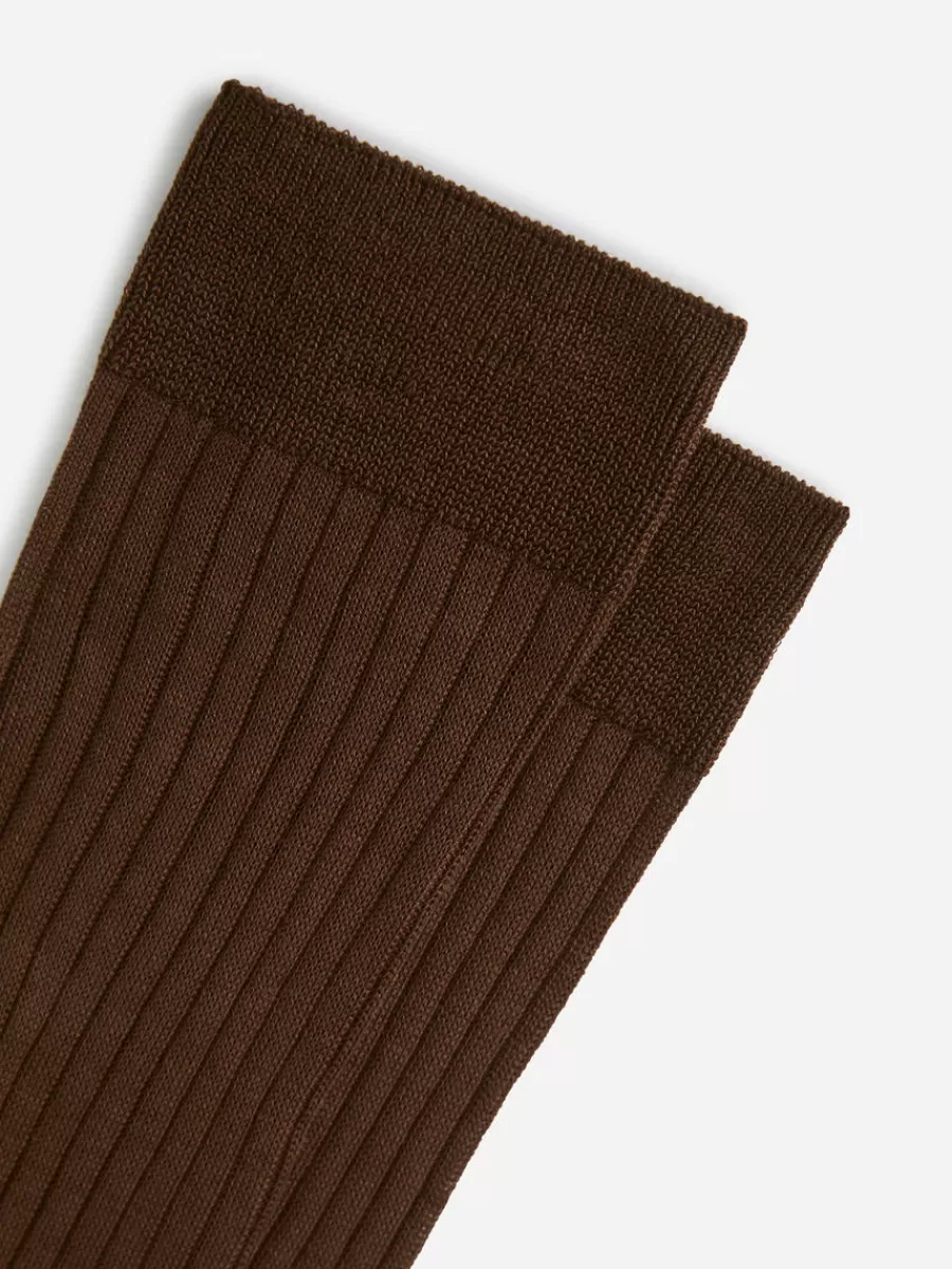 Fashion ARKET Sheer Socks Brown