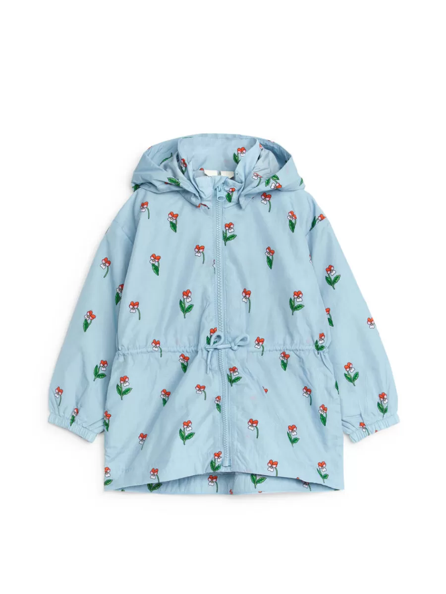 Outlet ARKET Shell Jacket Dusty Blue/Florals