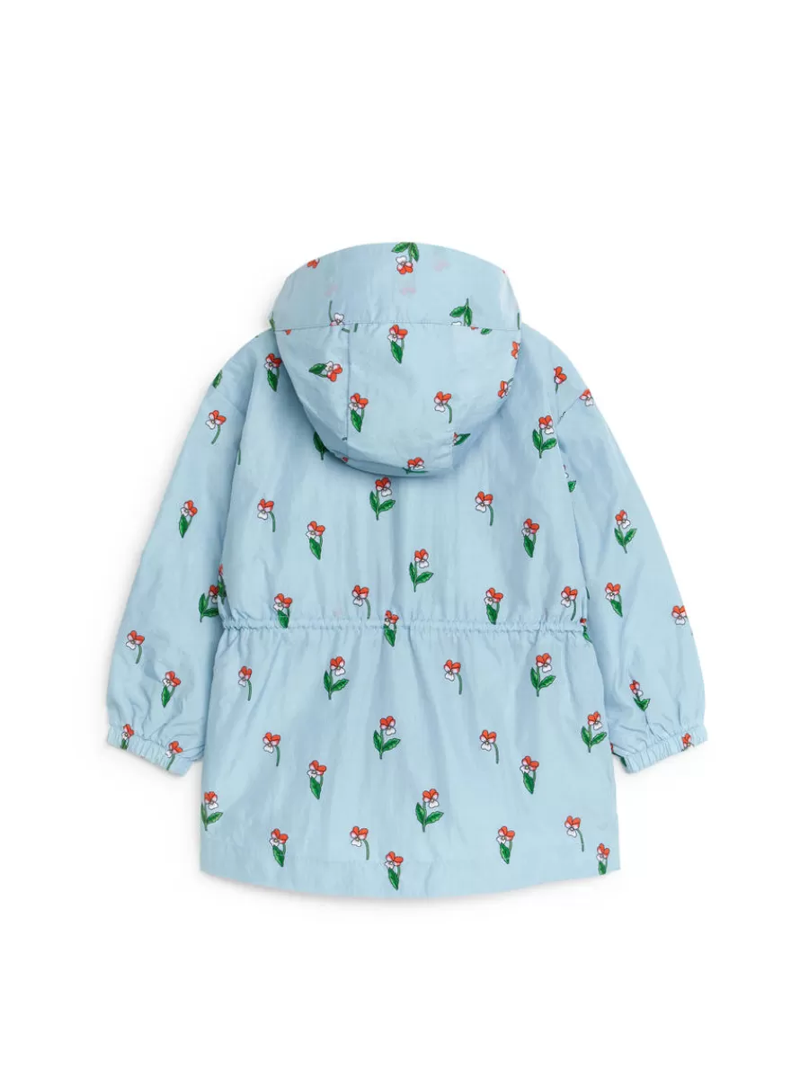 Outlet ARKET Shell Jacket Dusty Blue/Florals